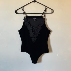 Express velour bodysuit